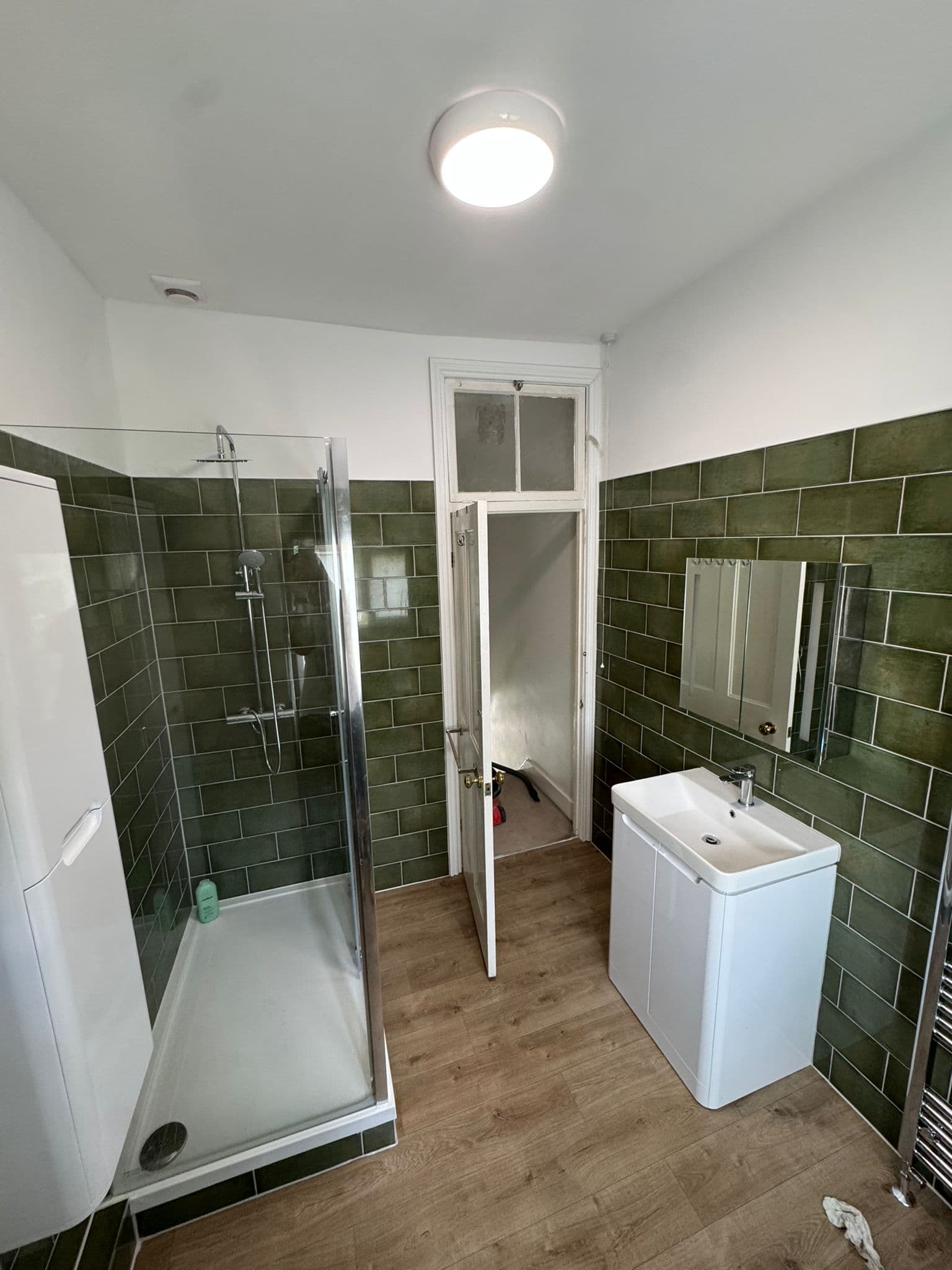 Completed luxury bathroom renovation